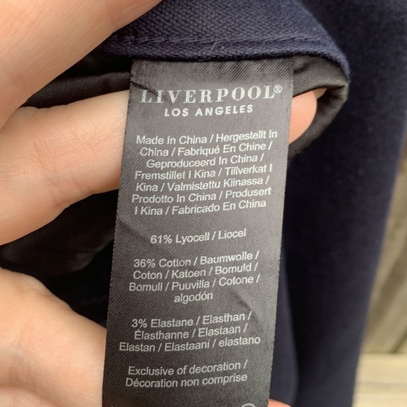 Liverpool Los Angeles ‘Kelsey Culotte’, navy drawstring pants, size 24W - Picture 5 of 6